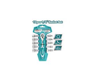 CHICHARRA 1/4" C/SET 12 DADOS TOTAL THT141141