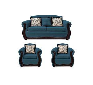Living Con Resorte Estructural 5 Cuerpos 3+1+1 Gran Santi Chenille