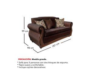 Living Con Resorte Estructural 7 Cuerpos 4+3 Gran Santi Chenille X