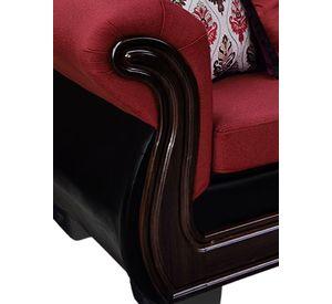 Living Con Resorte Estructural 5 Cuerpos Búfalo 3+1+1 Chenille+PU