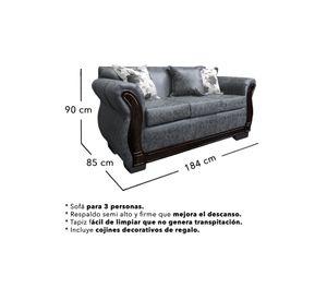 Living Con Resorte Estructural 7 Cuerpos 3+2+1+1 Lisbon Envejecido