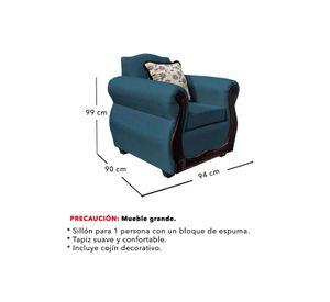 Living Con Resorte Estructural 5 Cuerpos 3+1+1 Gran Santi Chenille