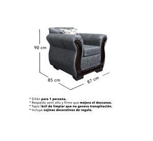 Living Con Resorte Estructural 7 Cuerpos 3+2+1+1 Lisbon Envejecido