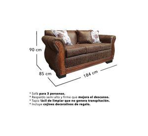 Living Con Resorte Estructural 5 Cuerpos 3+1+1 Lisbon Envejecido X