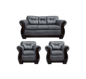 Living Con Respaldo Confortable 5 Personas Taurus 3+1+1 Envejecido