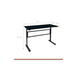 Escritorio de trabajo con altura regulable standing desk - Negro