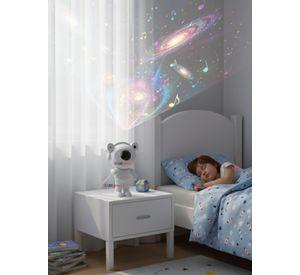 Lámpara Proyector Astronauta De Galaxia Luz Led Bluetooth