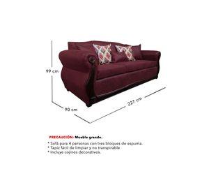 Living Con Resorte Estructural 6 Cuerpos 4+1+1 Grand Santi Envejecido