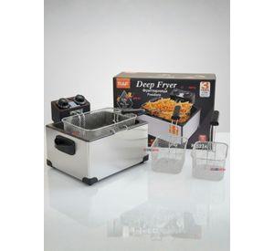 Freidora Aceite Eléctrica Capacidad 5 Litros 2000W potencia de Acero Inoxidable