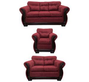 Living Con Respaldo Confortable 6 Personas Taurus 3+2+1 Chenille