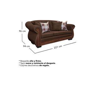 Living Con Resorte Estructural 7 Cuerpos Búfalo 4+3 Chenille X