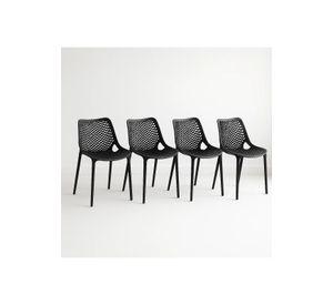 Pack de 4 Sillas de Terraza Air Berlín - Negras
