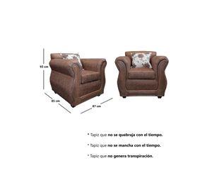 Living Con Resorte Estructural 5 Cuerpos 3+1+1 Eleonor Envejecido X