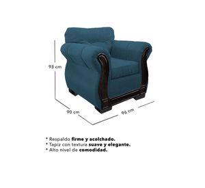 Living Con Respaldo Confortable 7 Personas Taurus 3+2+1+1 Chenille