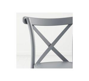 Silla Crossback Danubio de Terraza Exterior o Comedor - Gris