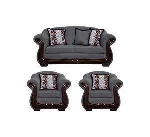 Living Con Resorte Estructural 5 Cuerpos Búfalo 3+1+1 Chenille