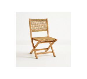 Silla Nido Plegable de Madera Rattan Natural