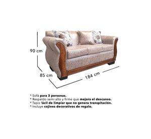 Living Con Resorte Estructural 7 Cuerpos 3+2+1+1 Lisbon Envejecido X