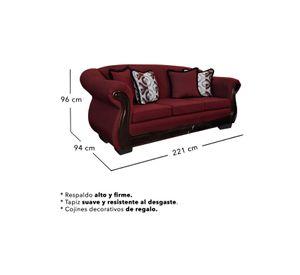 Living Con Resorte Estructural 6 Cuerpos Búfalo 4+1+1 Chenille