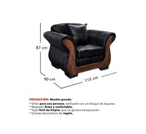 Living Con Resorte Estructural 6 Cuerpos 4+1+1 Finis Envejecido X