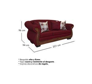 Living Con Resorte Estructural 6 Cuerpos Búfalo 4+1+1 Chenille X
