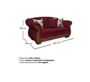 Living Con Resorte Estructural 6 Cuerpos Búfalo 4+1+1 Chenille X