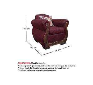 Living Con Resorte Estructural 5 Cuerpos 3+1+1 Grand Santi Envejecido X