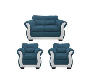 Living Con Resorte Estructural 4 Cuerpos 2+1+1 Taurus Chenille Premium Edición Limitada