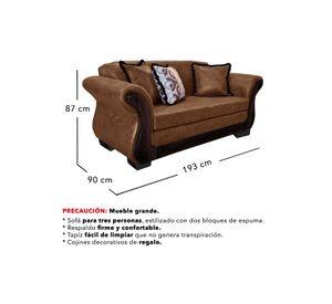Living Con Resorte Estructural 7 Cuerpos 4+3 Finis Envejecido