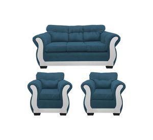 Living Con Resorte Estructural 5 Cuerpos 3+1+1 Taurus Chenille Premium Edición Limitada