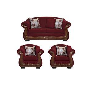 Living Con Resorte Estructural 5 Cuerpos Búfalo 3+1+1 Chenille X