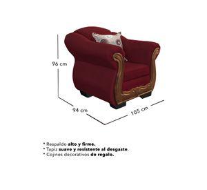 Living Con Resorte Estructural 5 Cuerpos Búfalo 3+1+1 Chenille X