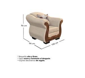 Living Con Resorte Estructural 9 Cuerpos Búfalo 4+3+1+1 Chenille X