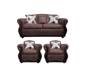 Living Con Resorte Estructural 5 Cuerpos 3+1+1 Grand Santi Envejecido