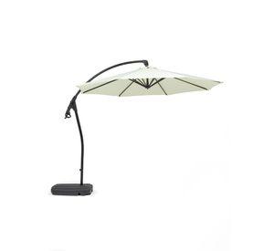 Quitasol Lateral Con Base Relan Sombrilla Manivela 300Cm
