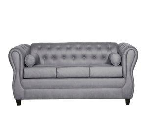 Juego de Living 3-1-1 Chesterfield Gris