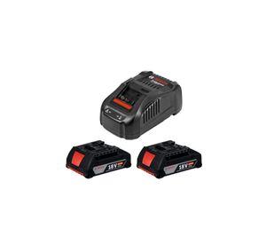 Kit Bosch 1 Cargador Gal 1880 Cv + 2 Baterias Gba 18v 4.0ah