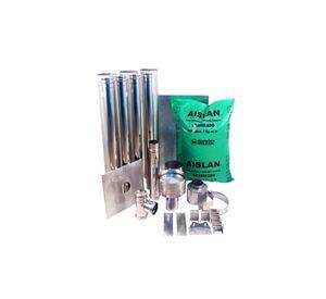 KIT INSTAL HORIZ PELLET 80MMX4MTS BOSCA 102010011