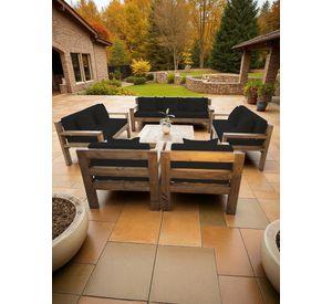 TERRAZA RÚSTICA MIARUSTE MODELO AMBAR 9 CUERPOS MADERA COLOR ROBLE