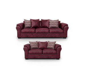 Living 7 Cuerpos 4+3 XL Con Resorte Estructural Grandón Envejecido