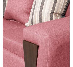 JUEGO DE LIVING 3-1-1 CRETA PALO ROSA LINO