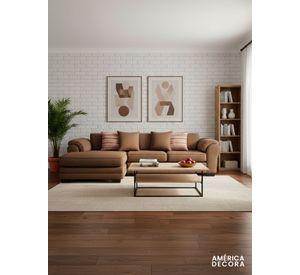 Sofá Seccional Izquierdo 5 Cuerpos XL Con Resorte Estructural Grandón Chenille