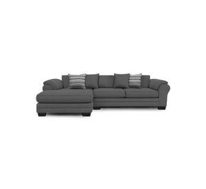 Sofá Seccional Izquierdo 5 Cuerpos XL Con Resorte Estructural Grandón Chenille