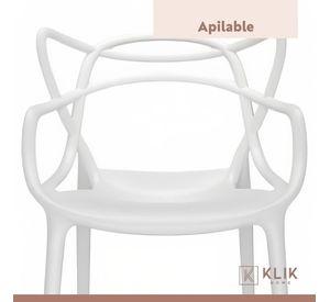 Pack de 4 sillas de terraza o comedor Master - Blancas