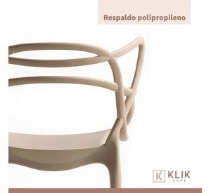 Pack de 4 sillas de terraza o comedor Master - Beige