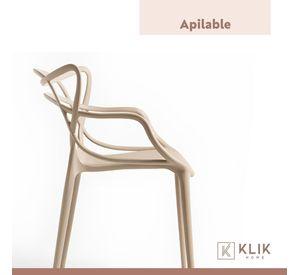 Pack de 4 sillas de terraza o comedor Master - Beige