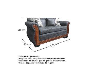 Living Con Resorte Estructural 6 Cuerpos 3+2+1 Lisbon Envejecido X