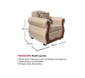 Living Con Resorte Estructural 6 Cuerpos 4+1+1 Gran Santi Chenille X