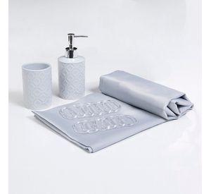 Set Baño 4 Pzas Gris