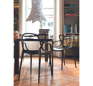 PACK 2 SILLAS MASTER PARA TERRAZA O COMEDOR MATERIAL RESISTENTE CON APOYABRAZOS